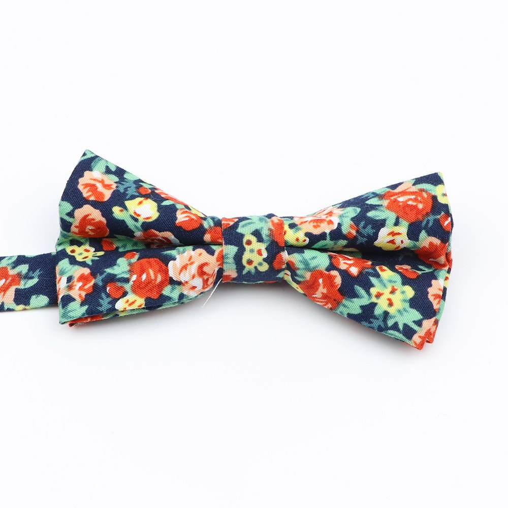 Nuevos pajaritas florales coloridas, corbatas de pajarita con estampado de algodón a la para niños, trajes de de boda para niños, corbatas de mariposa