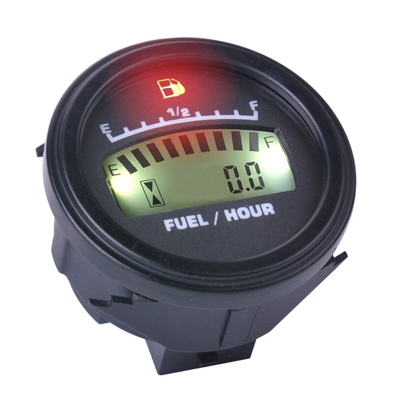 Lcd Brandstofmeter Dc Powered Urenteller Voor Motorcycle Jet Ski Marine Pit Bike Motor Generator Motor FM001