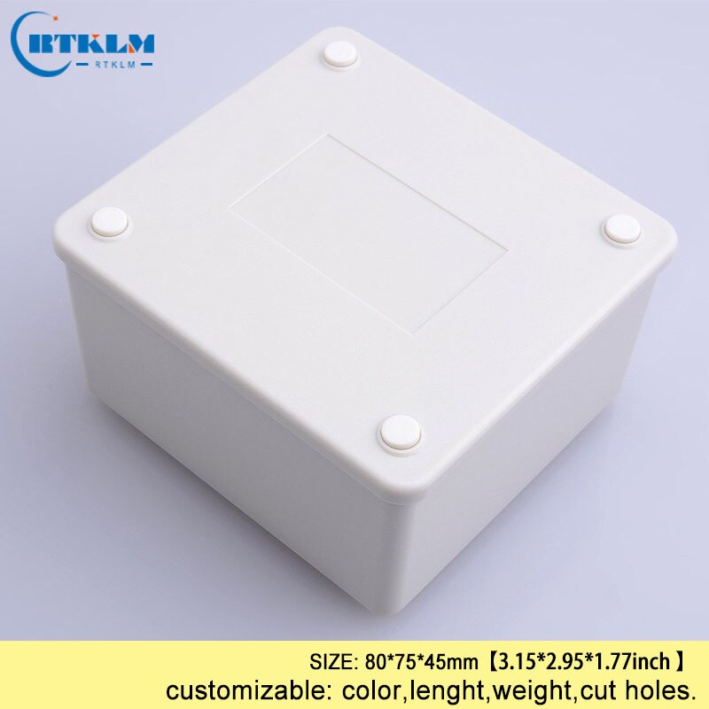 ABS plastic enclosure electric junction box diy plastic box for electronic project SMALL electrical enclosure 80*75*45mm