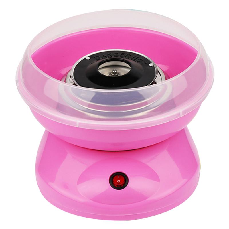 1PC DIY Sweet Cotton Candy Maker Portable Cotton Sugar Floss Machine Girl Boy Marshmallow Machine US Plug: Pink