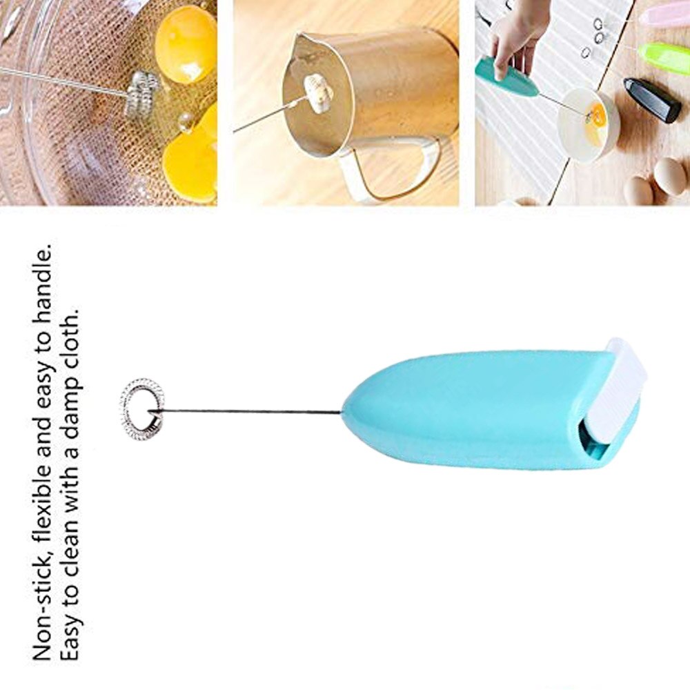 Batidor eléctrico para bebidas, batidor de café, Espumador de leche, batidora mexclador agitador de huevos, batidor eléctrico de Mini Mango, utensilios de cocina