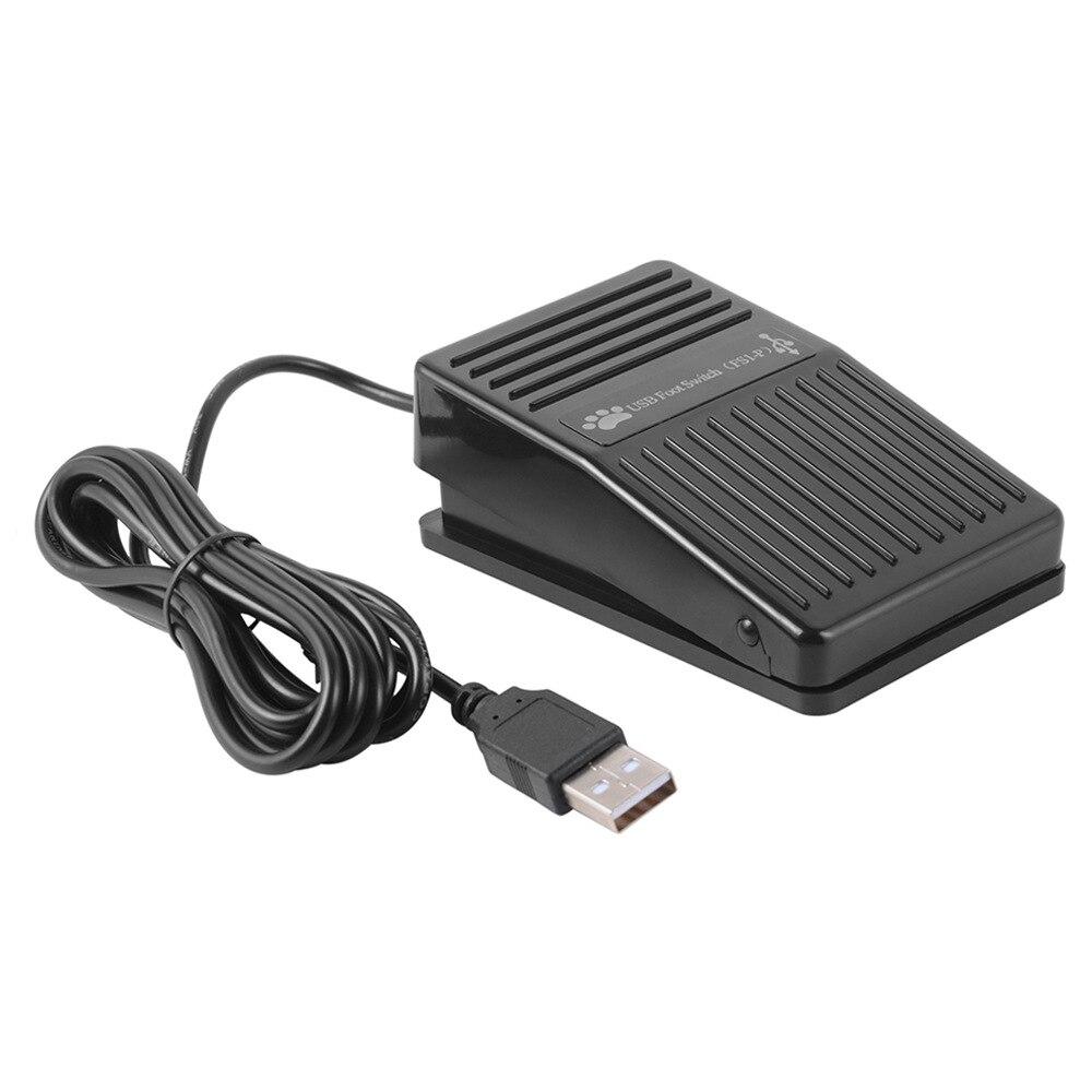 USB Single Foot Switch Keyboard Pedal Control one Switch for PC Computer USB Action Control Pre-program Key Functions mouse