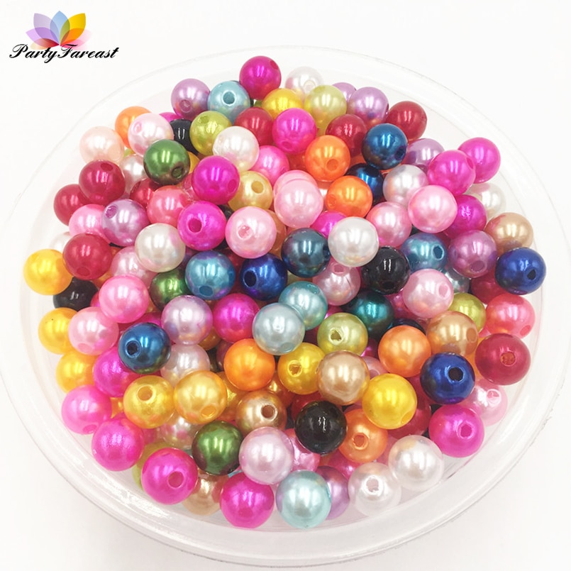 100 Stück Glas-Katzenperlen – Bunt, Transparent – Ca. 1,4 Cm – Für Schmuck DIY & Bastelprojekte