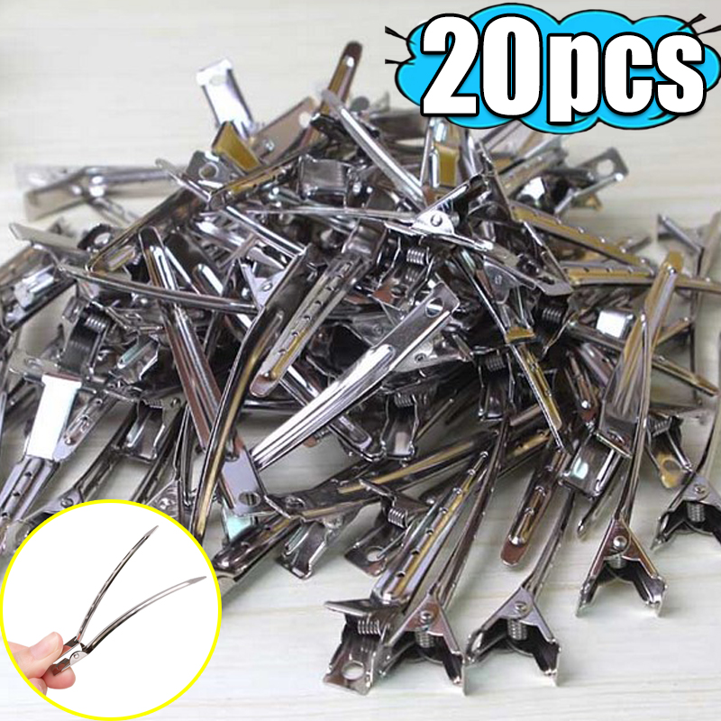 Pinzas para el cuidado del cabello para mujer, pinzas de corte de peluquería de acero y Metal, herramientas de estilismo para corte de pelo de peluquero, horquilla esponjosa para raíz del cabello: Azul cielo