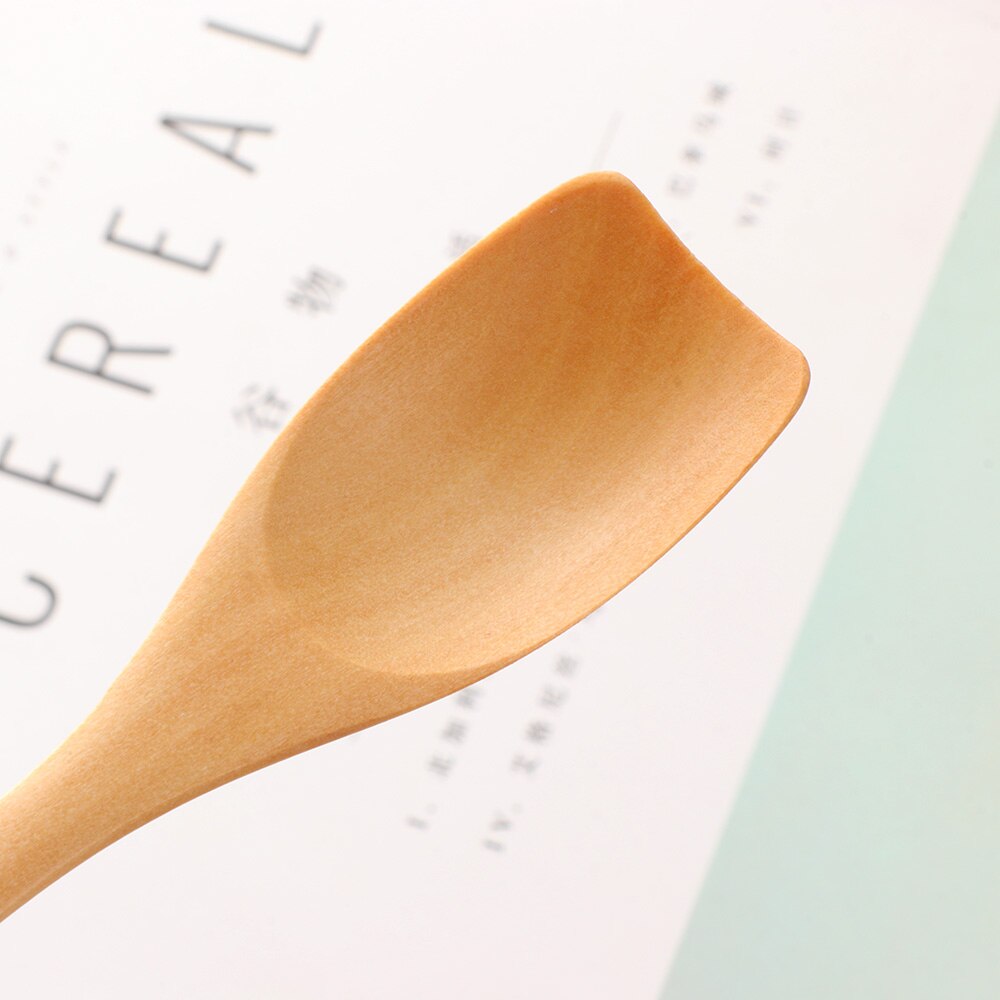 1 pc träsked spade liten glasspudding kaka scoop japansk stil kaffe gröt havregryn köksredskap tillbehör