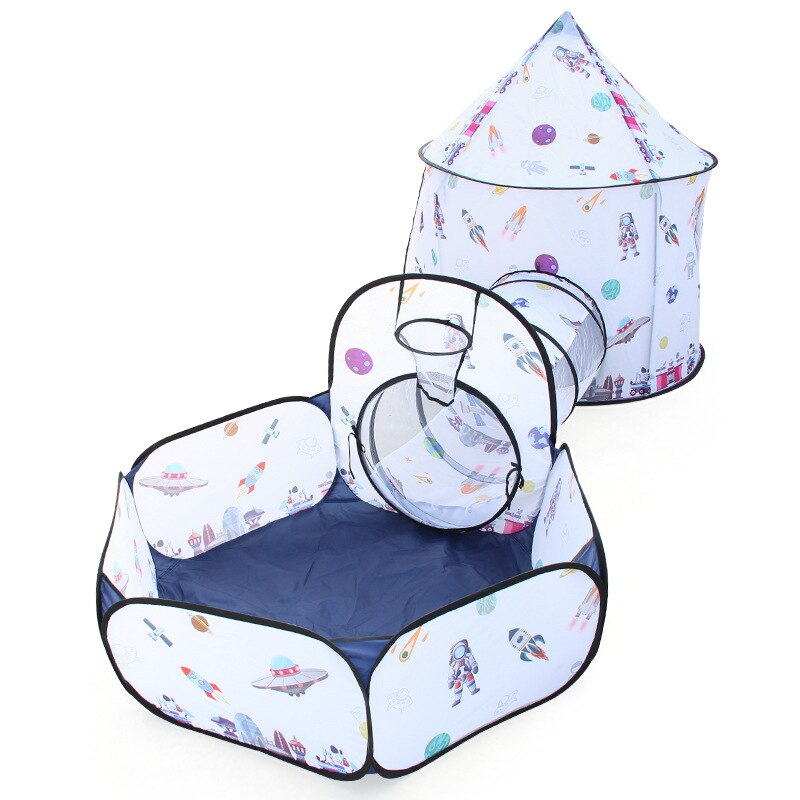 Children 3IN1 Indoor Outdoor Castle Princess Tent Bed Little Castle Princess Oversize House Folding Game Baby