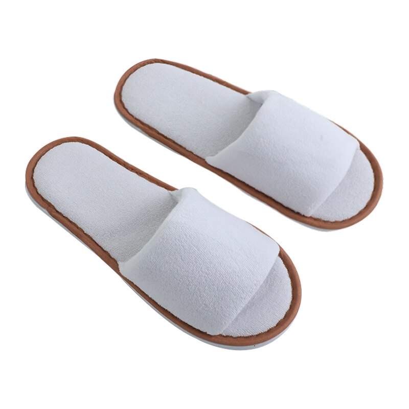 Zapatillas desechables blancas para Hotel y SPA, zapatos de interior transpirables, Unisex, 1/5/10/20 pares: 1Pairs