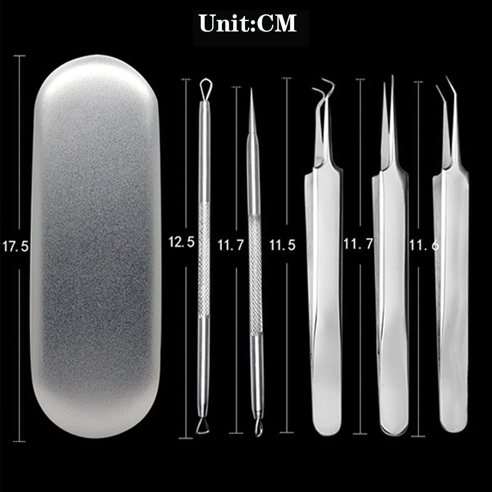 Beauty twizzers 5 stuks acne splinter verwijderaar wenkbrauwvorm met doosje