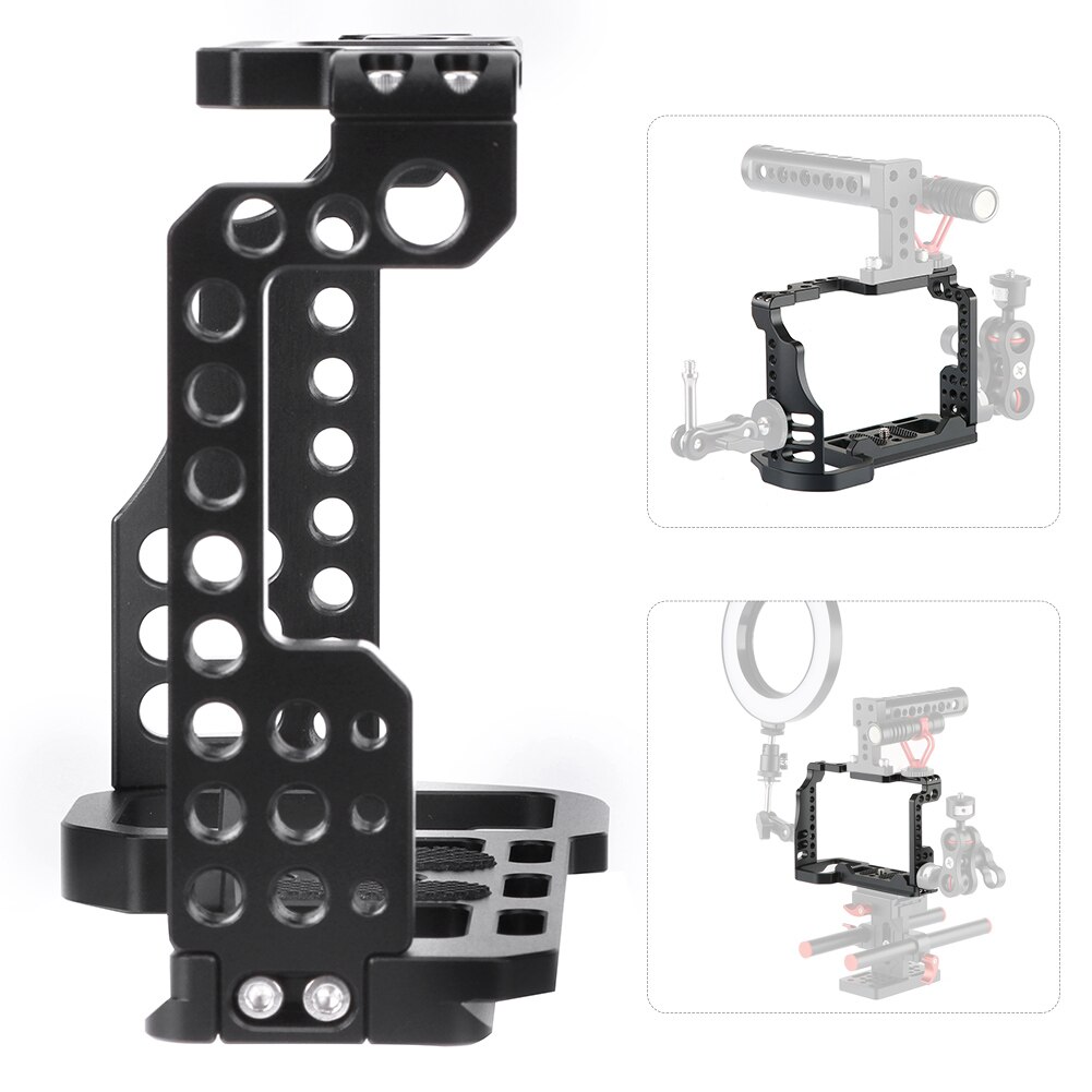 Photographie caméra cage CNC en alliage d'aluminium SLR caméra Cage vidéo prise de vue pour Sony A7M4 caméras caméra poignée