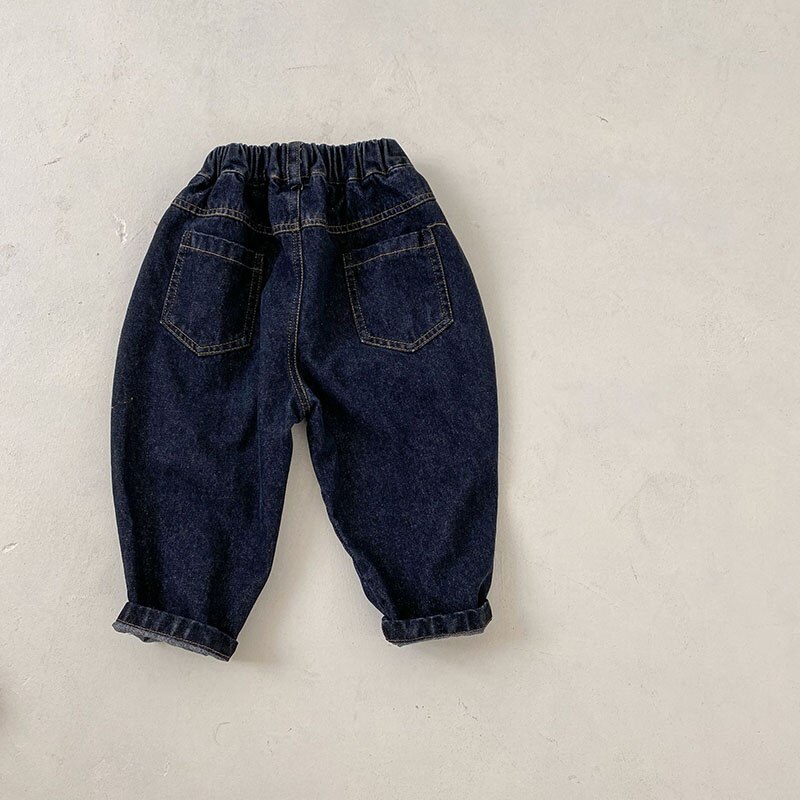 MILANCEL – pantalon en Denim pour enfants, vêtement décontracté en coton, carotte, printemps 2022