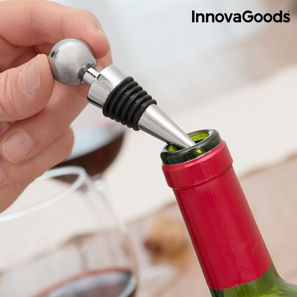 Set de Accesorios para Vino con Sacacorchos Screwpull InnovaGoods (4 Piezas)
