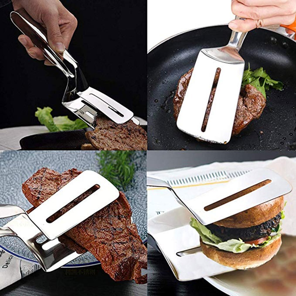 304 acier inoxydable alimentaire pince frite BBQ pinces salade pain pince cuisine viande cuisine accessoires Barbecue outils