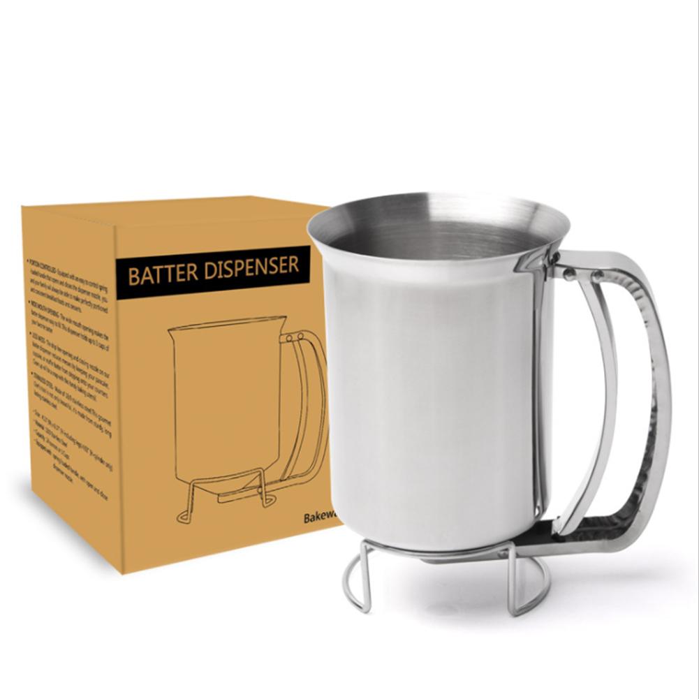 Stainless Steel Batter Pancake Ball Dispenser Cake Cupcake Dough Dispenser Funnel Household Takoyaki Machine Octopus Balls Maker