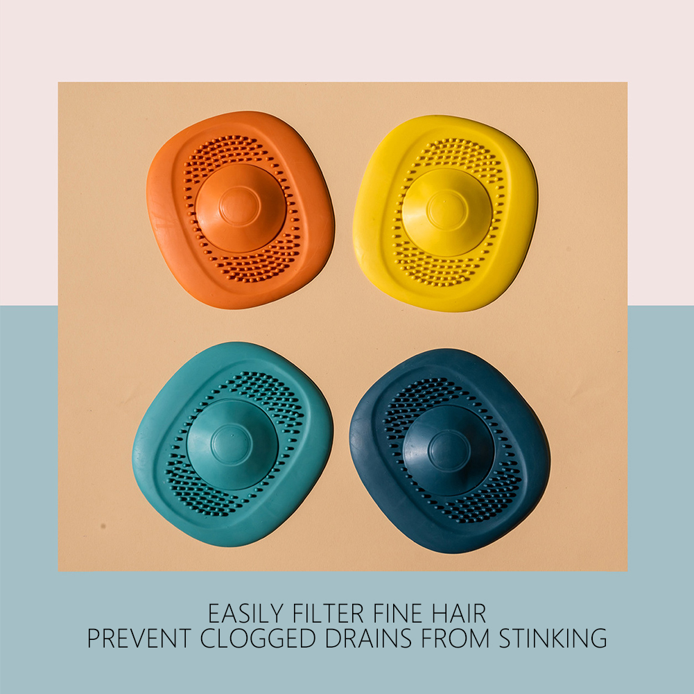 Siliconen Douche Afvoer Gootsteen Filter Haar Catcher Stopper Badkamer Afvoerputje Cover Universele Anti-Verstopping Gootsteenzeefje