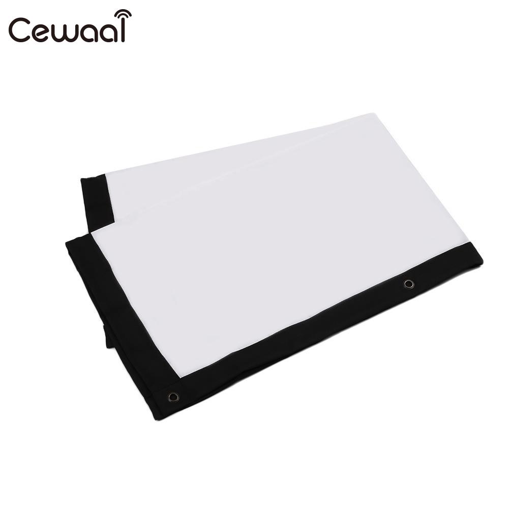 Cewaal Projector Screen 84inch Diffuse Reflection Canvas 16: 10 Wedding Lobbies Foldable Portable Projection Curtain