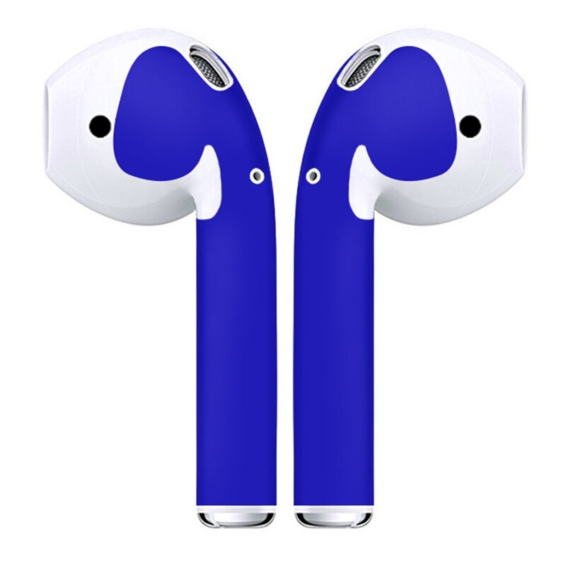 1 pair Multi-colored Autoadesivo Della Pelle di Protezione Senza Fili di Bluetooth del Trasduttore Auricolare Protettiva Avvolge Film Auricolare Paster per Airpods