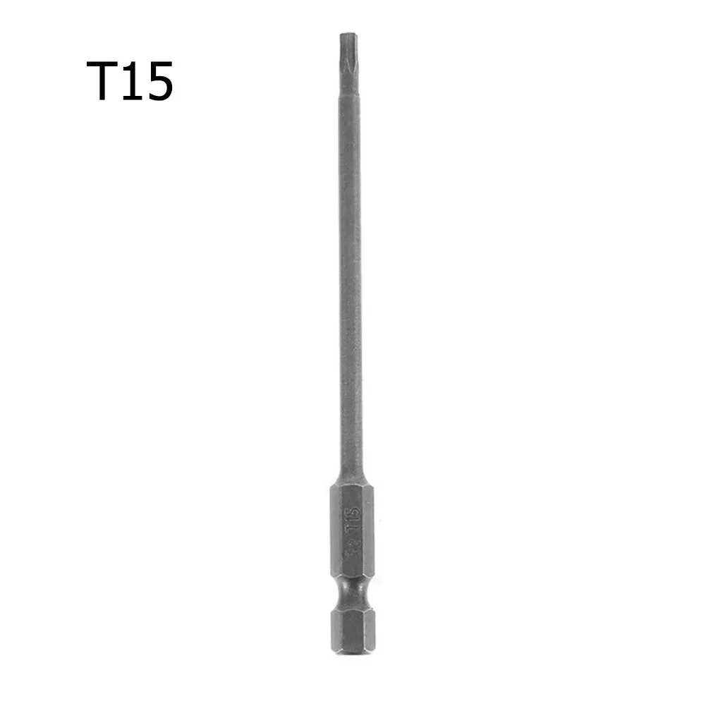 1pc magnethode torx-skrutrekkerbits 100mm lange skrutrekkerbits håndverktøy skrutrekker i legert stål  t8/10/15/20/25/27/30/40: måke