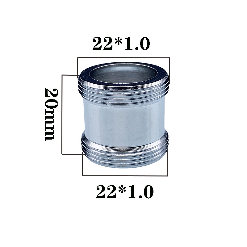 Faucet Adapter M18 M20 M22 Male Thread Transfer M22 Male Thread Brass Connector Bathroom Kitchen Faucet Spout Accessories: PURPLE