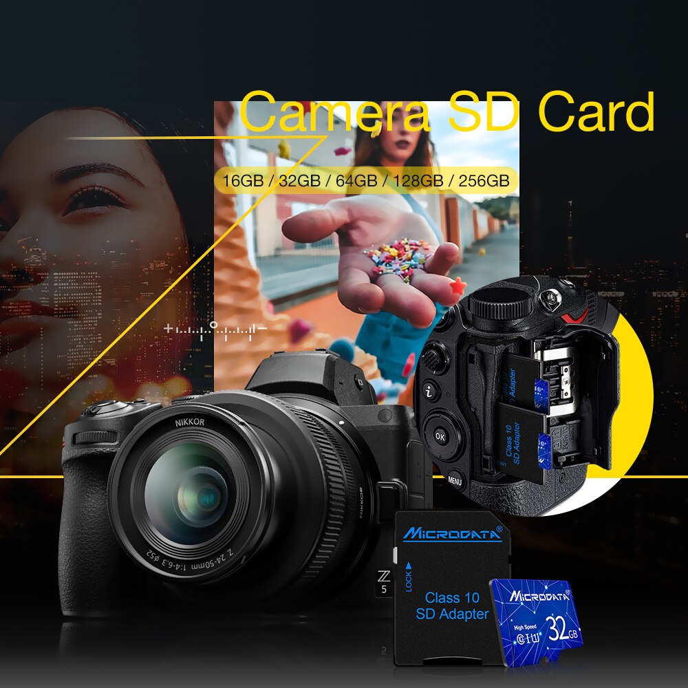 Micro sd klasse 10 32gb minnekort sdxc 128gb 64gb sdhc 32gb/16gb u3 u1 micro sd-kort tf-kort minne flash microsd-kort
