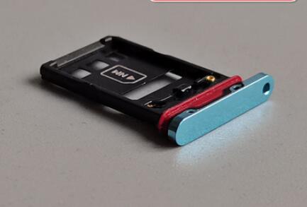 Voor Huawei P30 Pro Sim Card Tray Slot Houder Adapter Socket Reparatie Onderdelen Voor Huawei P 30 Pro Sim-kaart slot Reader Adapter: aurora Blue