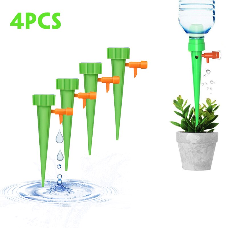 Sistema de riego por goteo 4/12/20 piezas, regadera automática de jardín para flores, herramientas y equipo de jardinería: 4PCS