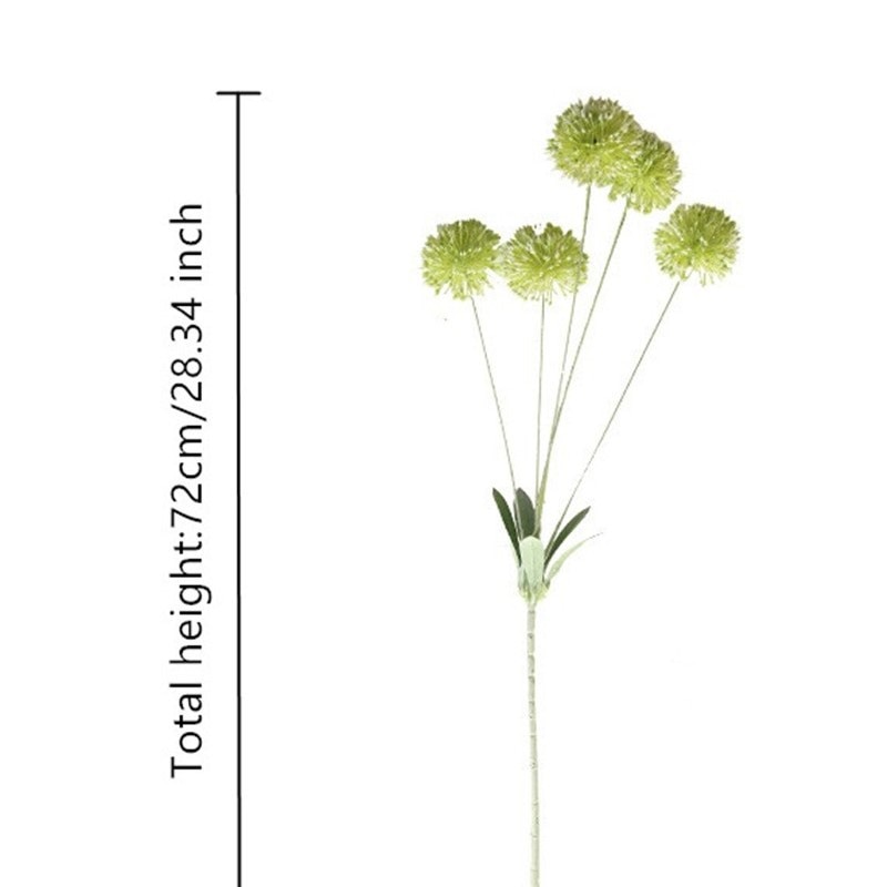 72cm konstgjorda blommor pompom maskros lök boll växter gren dekor blomma hem trädgård hotell gör det själv bröllop blomma väggmaterial
