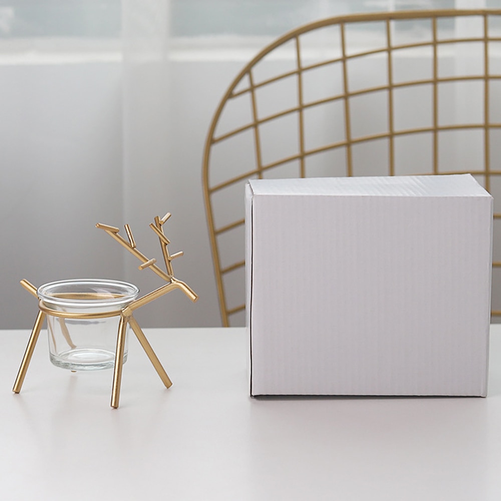 Kerst Kandelaars Europese Iron Art Leuke Herten Kandelaar Home Kerstversiering Festival Decor Speciale