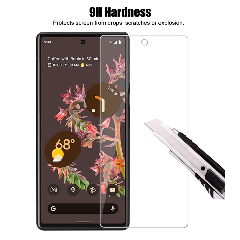 Voor Google Pixel 6 Premium Gehard Glas Screen Protector Beschermende Film Hd Clear Beschermen Guard