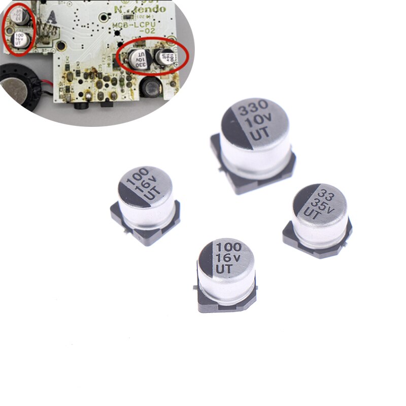 4 stück/set hauptplatinenkondensatoren als ersatzteile für gameboy pocket gbp