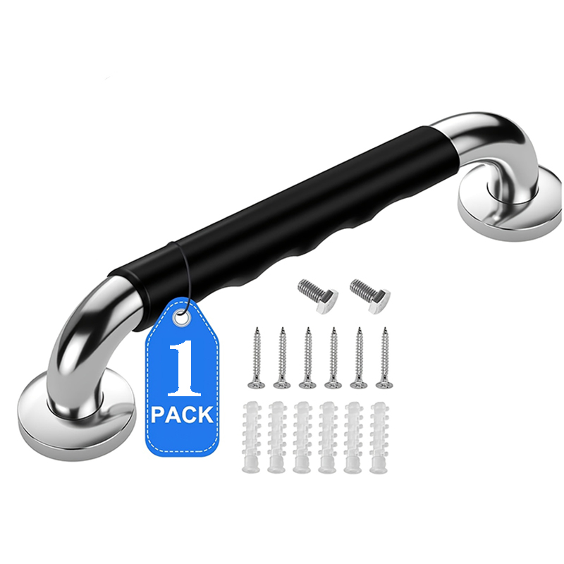 1/2 RVS douchegreep, 16", antislip badkamerveiligheidsgreep, geschikt voor badkuip en douche, aan de muur gemonteerde hulp, n: WHITE