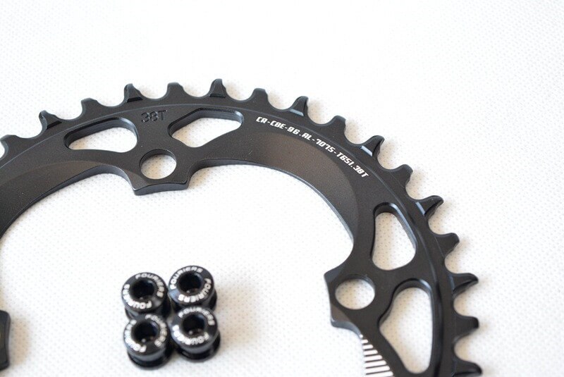 Fouriers mtb kettingblad 96 bcd mtb fiets crank kettingblad tand schijf 36t 38t voor mtb mountainbike racefiets