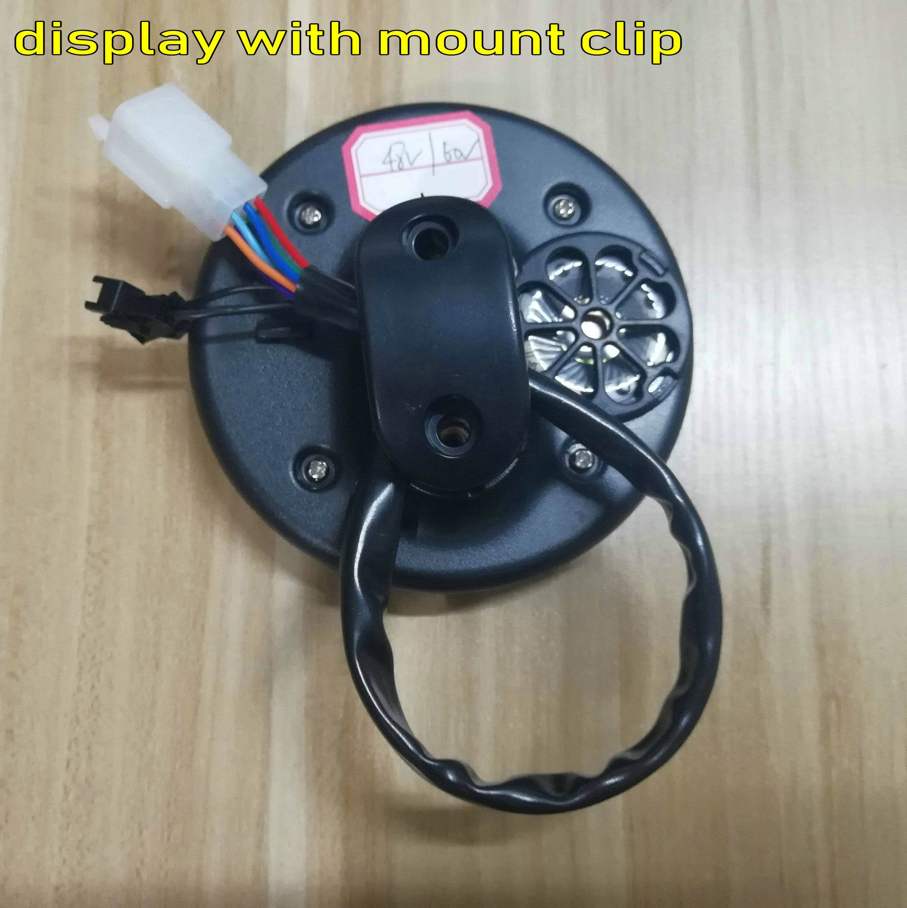 speedometer+48v60v72v LCD DISPLAY WITH clip+battery power/level indicator electric scooter PARTS instrument e-bike MTB dashboard
