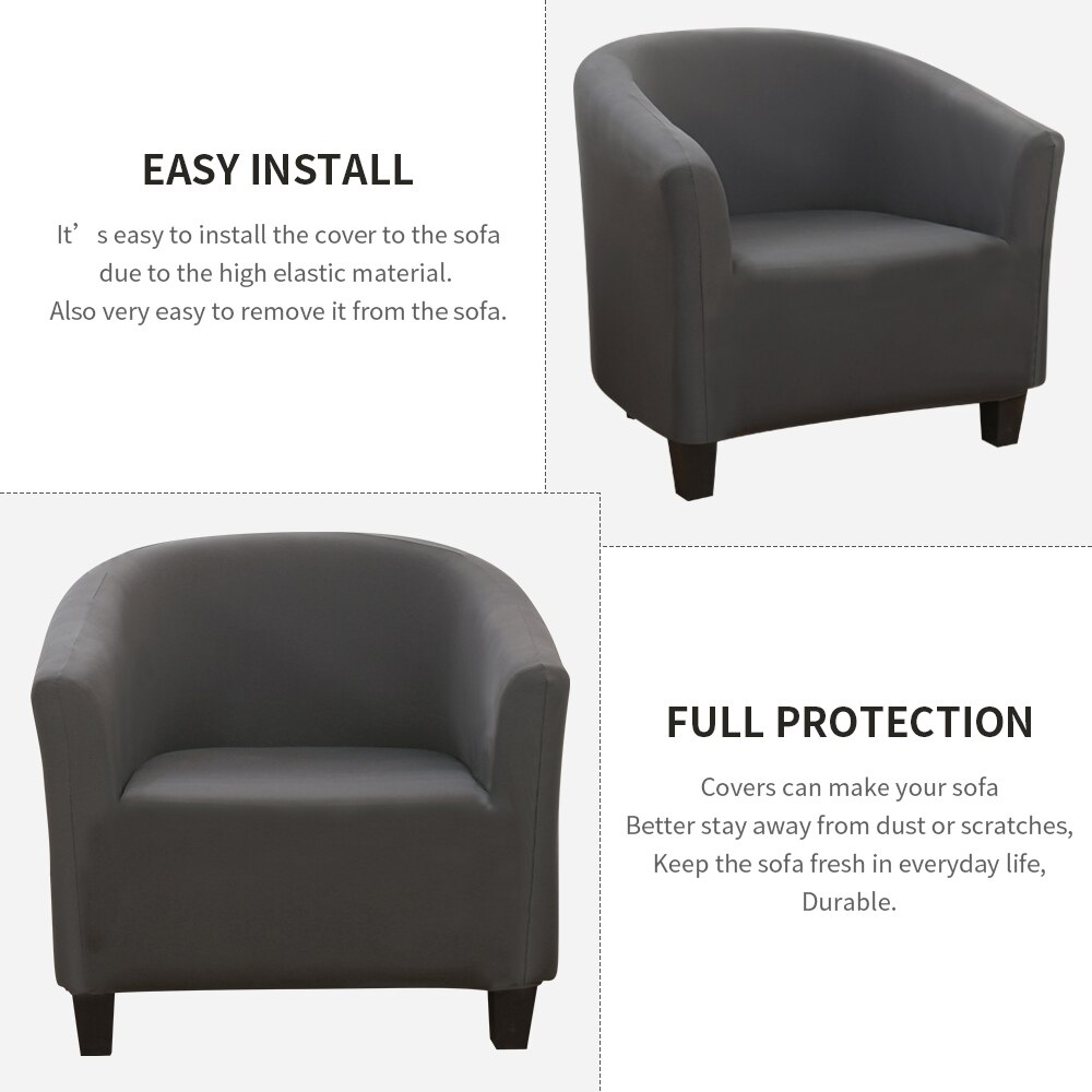 1 sæde sofa slipcover stretch betræk til lænestol sofa sofa stue enkeltsæde møbler elastisk sofa lænestol betræk