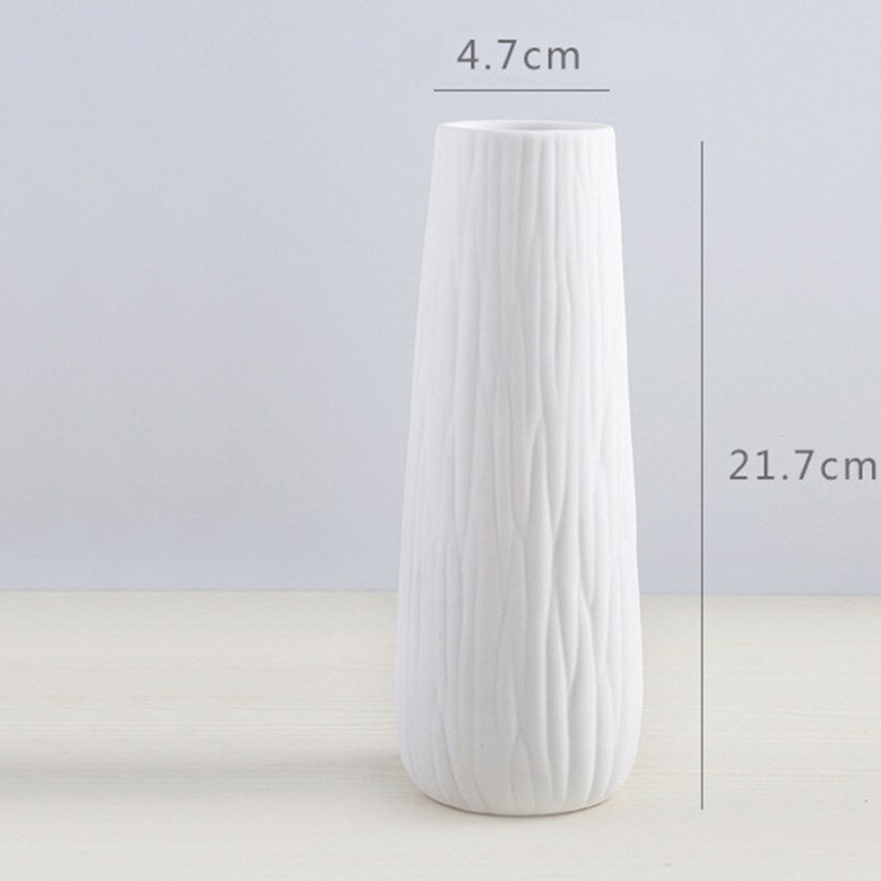 Maceta decorativa moderna Simple de cerámica Artificial florero de mesa estilo europeo hogar creativos: style 8