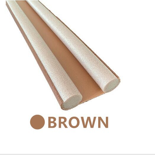 Spezieller Türboden-Dichtungsstreifen unter der Tür, Zugluftstopper, Windgeräusch, akustischer Schaumblocker, Türstopper-Halter für Insekten: Brown
