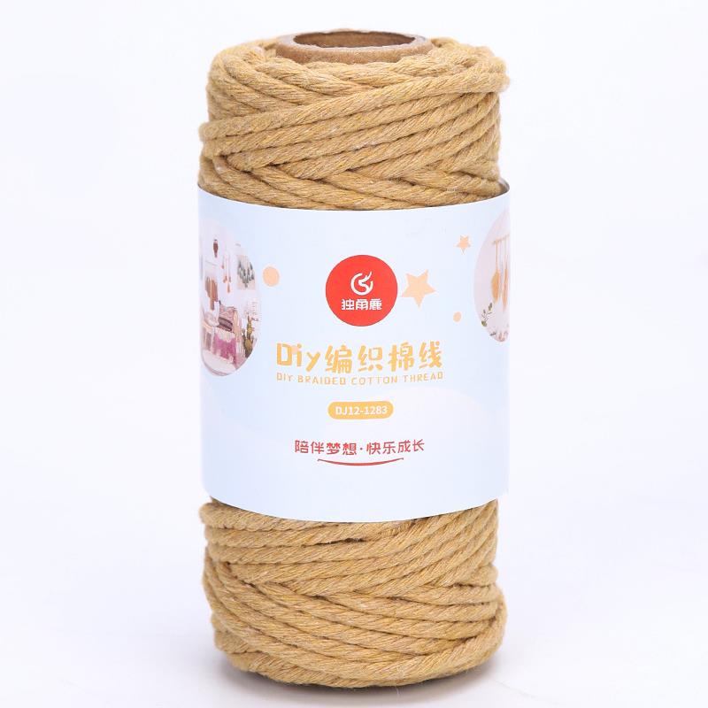 Fil de corde coloré 100% coton torsadé style Boho, 3mm, pour macramé, Parachute, bricolage, artisanat de Scrapbooking à la maison: 10