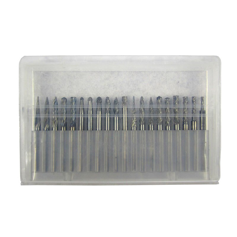 20pcs 3.175mm PCB Drilling Kits Drill Tools for CNC Engraving Machine PCB Milling Machine