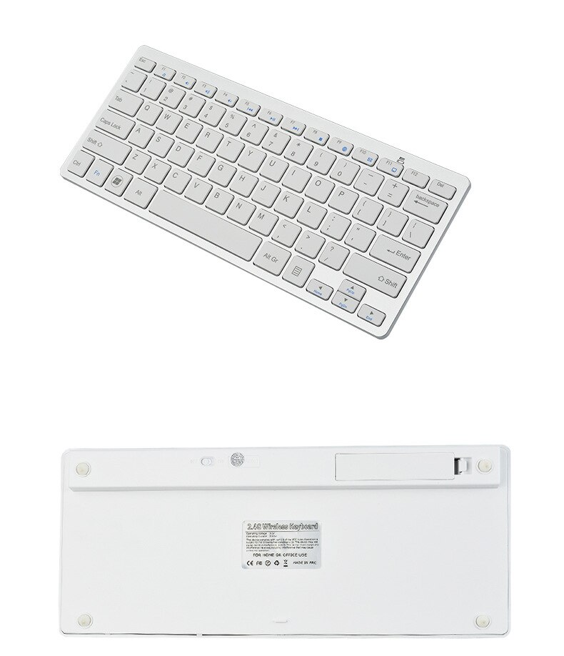 2.4GHz Wireless Keyboard Set Ultra-thin Compact Portable Small Wireless Keyboard and Mouse suitable for PC Desktop Computer