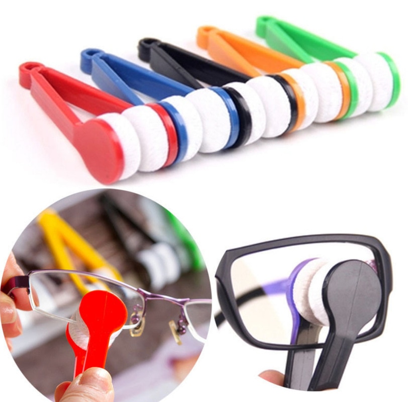 Travel Accessories Glasses Sunglasses Cleaning Brush Intrument Mini Multifunction Packing Organizers Portable Microfiber