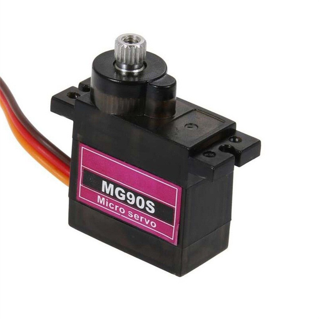 1/4pc Mg90s Micro Metal Gear 9g Servo For Rc Plane Helicopter Boat Car 360° Mg90s Rc Metal Gear Speed & Torque Micro Servo#HP