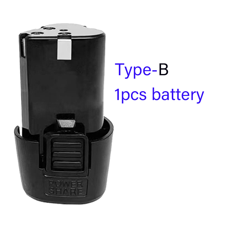 100% 12V 9800mAh Universele Oplaadbare Batterij voor Power Tools Elektrische Schroevendraaier Elektrische Boor Li-Ion Batterij: Black