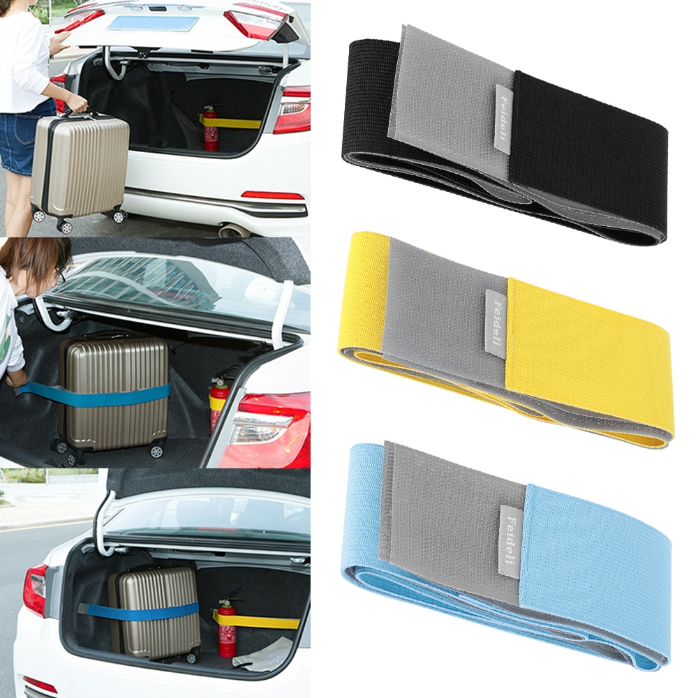 Bil-styling bil bagagerum organizer elastisk rem fast diverse opbevaring oprydning auto interiør tilbehør