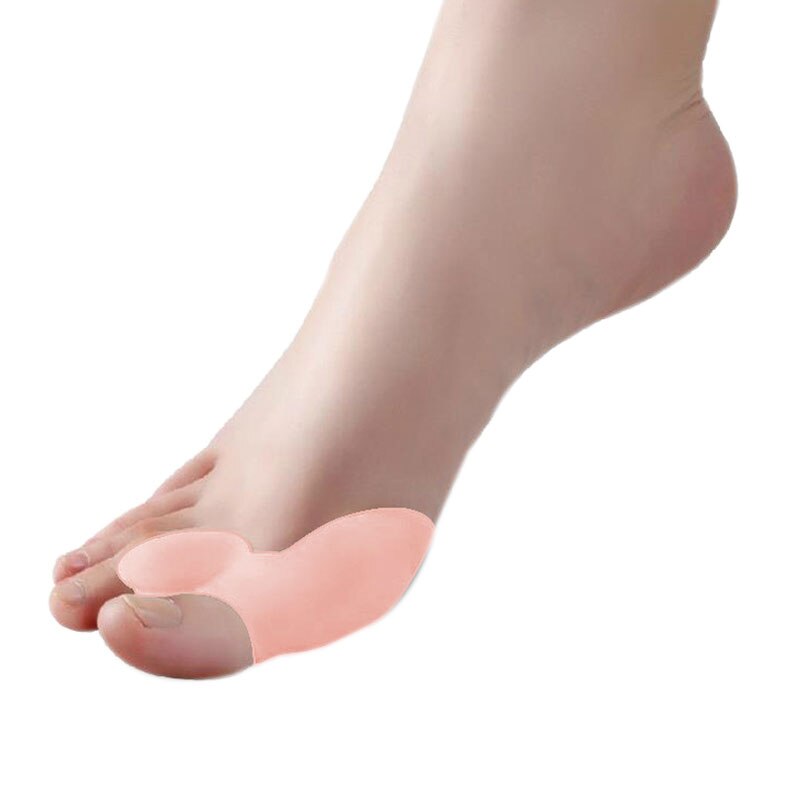 1 Paar Teenseparators Spacer Stijltang Duim Vinger Grote Voeten Apparaat Pad Teen Pads Duim Valgus Corrector Relief Voet Bunion w1: Light Grey
