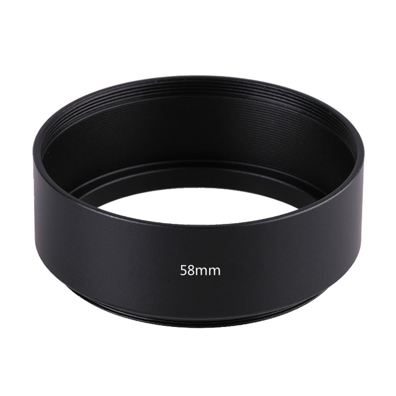 58mm parasol de lentes de Metal sombra para YongNuo speedlite YN 50mm f/1,4/YN50mm F1.4 / YN50 F1.4 lentes