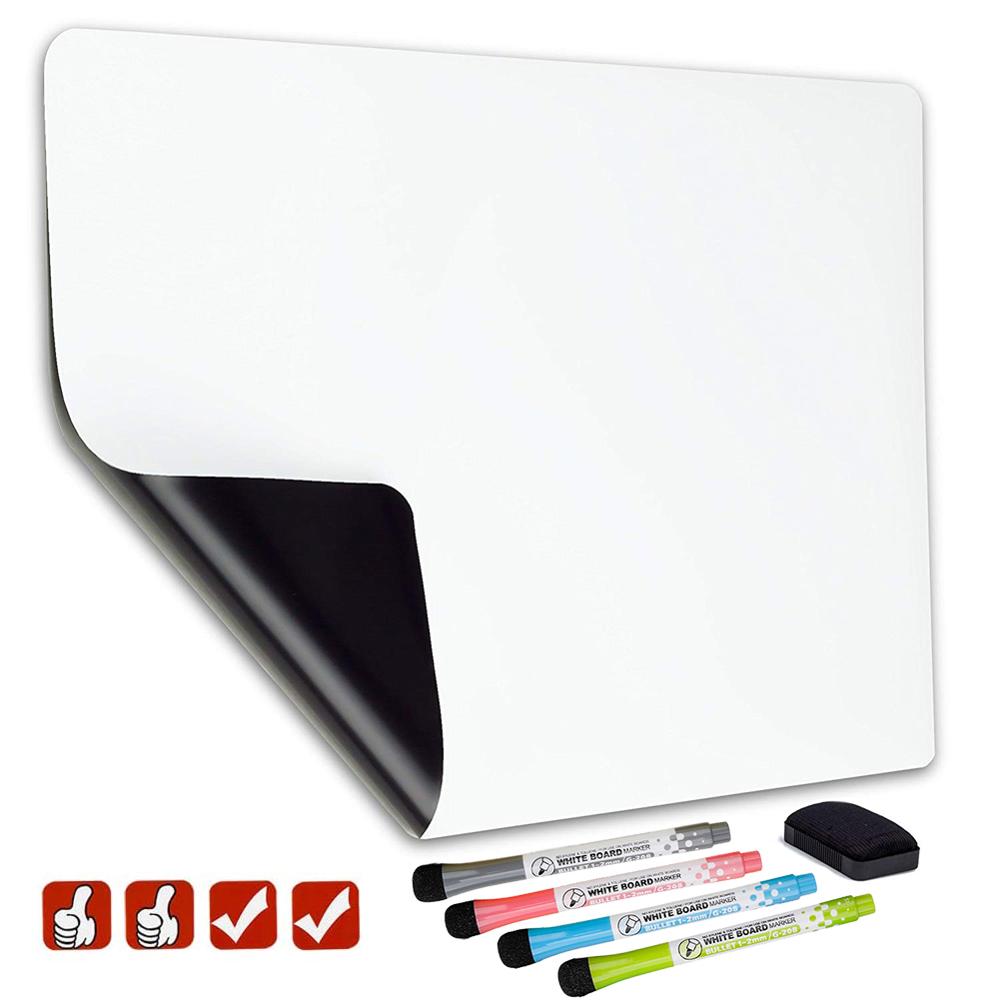 Magnetische Whiteboard Soft Home Office Keuken Magneet Whiteboard White Boards Flexibele Pad Magneet Board Koelkast Met 4 Marker