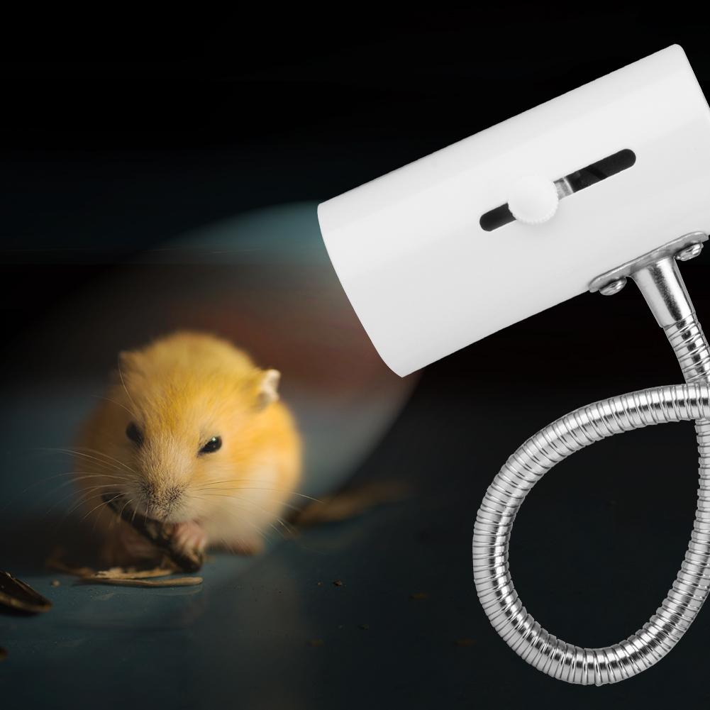 Tortue aquarium Reptile chauffage support de lumière 360 degrés Rotation E27 lampe-douille ampoule clipsable avec couvercle de pince de lampe