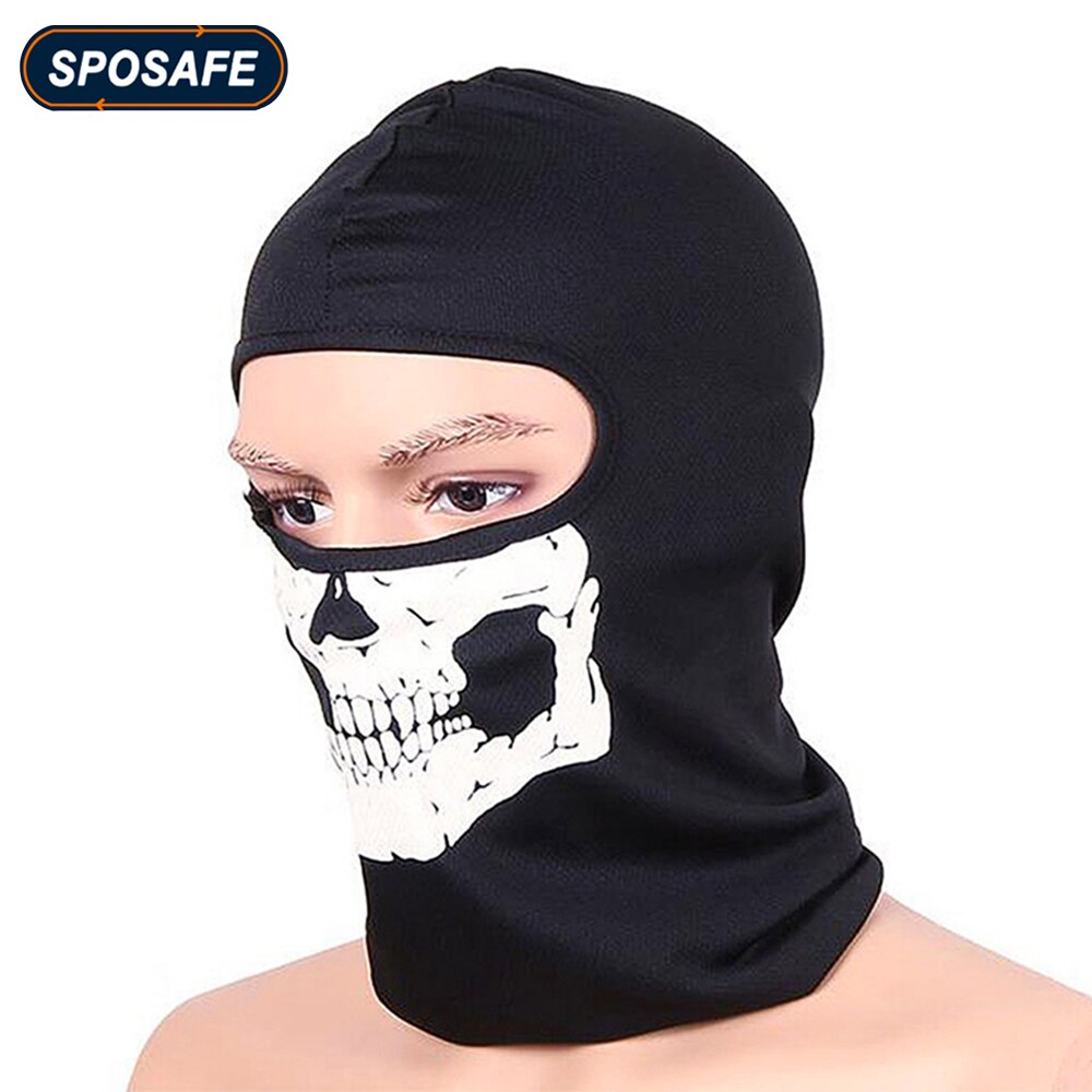 Kominiarka czaszka czapka kominiarka osłona na usta na imprezę Cosplay Halloween motocykl silnik Jazda rowerem na wolnym powietrzu deskorolka turystyka narciarstwo