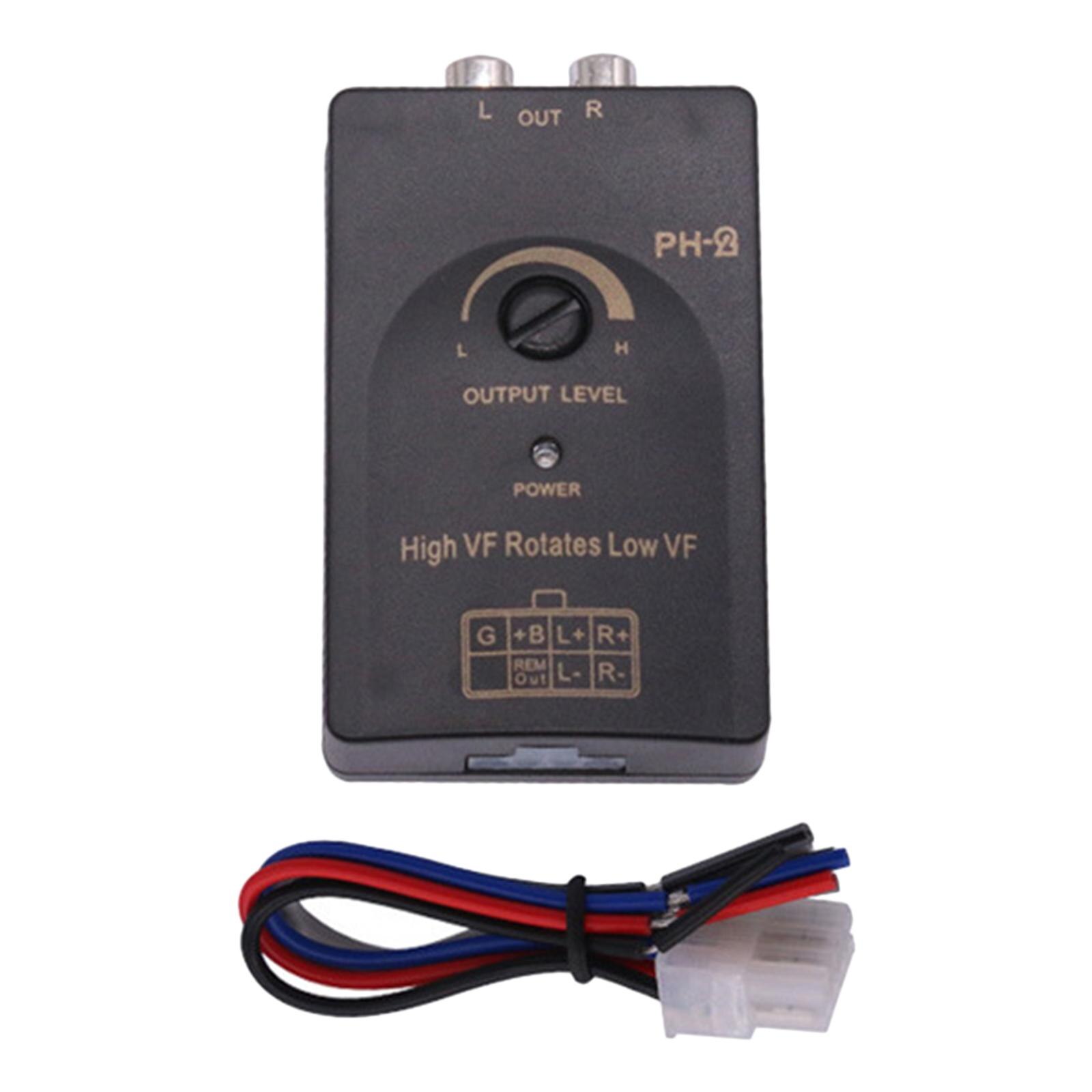 Line Level Converter Stereo Durable Adjustable Car Line Hi Low Converter Car Audio Speaker Level Converter Line Output Converter