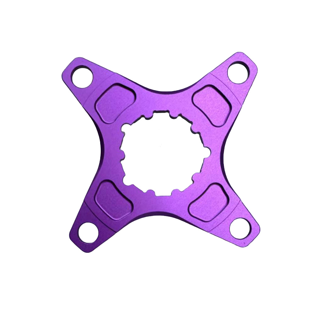 Direct Mount Kettingblad Converter Spider 104 110 130 BCD 4 5 Bolt Crank Arm Kettingwiel Adapter MTB Racefiets Vouwfiets onderdelen: YELLOW