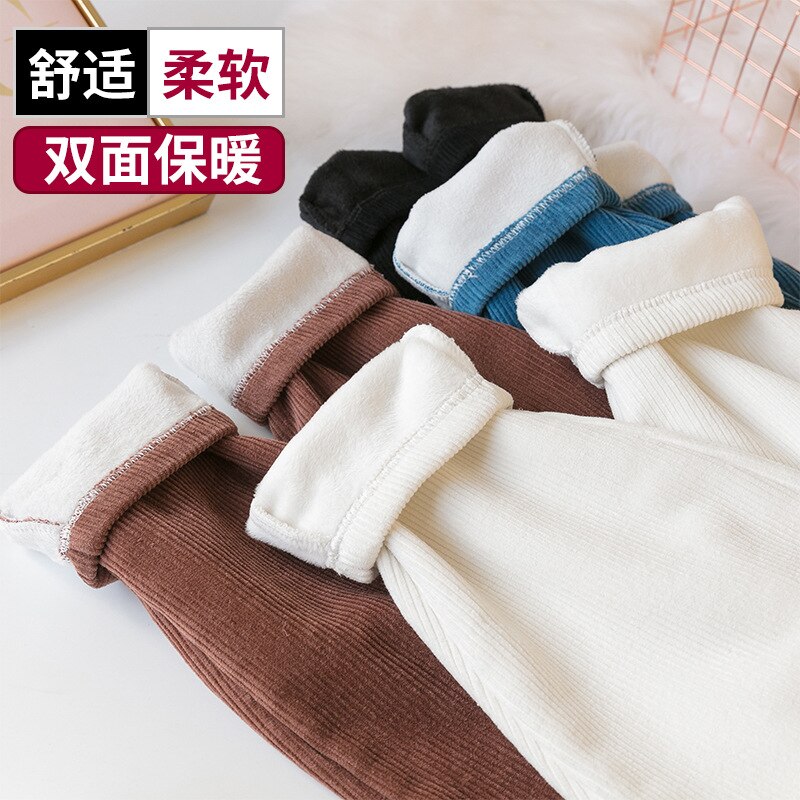 Winter Warm Velvet Maternity Pants Corduroy Pants For Pregnant Women Clothes Loose Thicken Abdominal Trousers Pregnancy Clothing